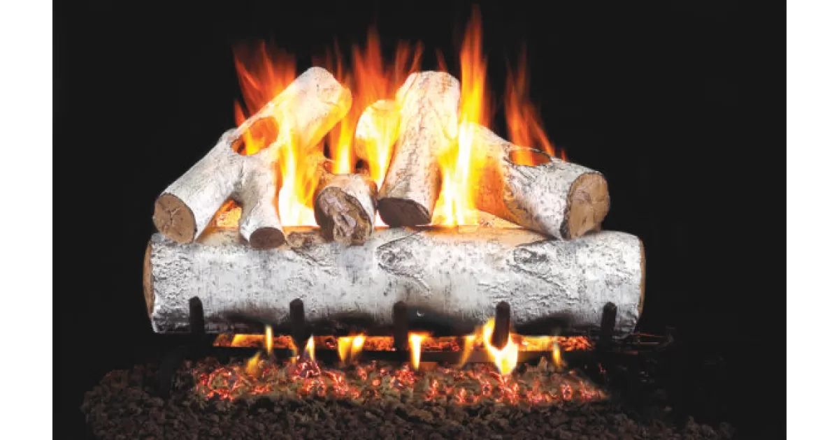 Real Fyre White Birch ANSI Log Set - Grill and Patio | Outdoor Kitchens and  Grills