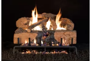 Real Fyre Charred Angel Split Oak Listed Log Set