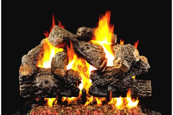 Real Fyre Charred Royal English Oak Listed Log Set