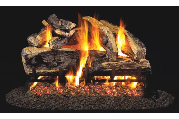 Real Fyre Charred Rugged Split Oak See-Thru ANSI Log Set