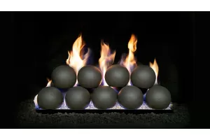 Real Fyre 5-inch Epic Black Fyre Spheres, 30&quot;