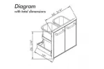 Coyote Pull-Out Double Trash Bin Drawer