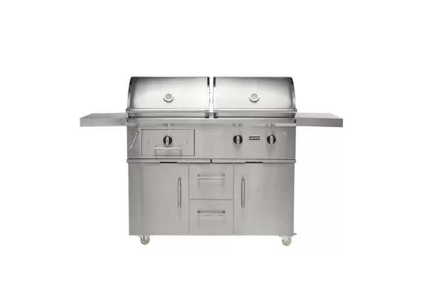 Coyote 50-inch Hybrid Gas & Charcoal Portable Grill