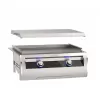No Cart | Fire Magic Built-In Black Glass Griddle 