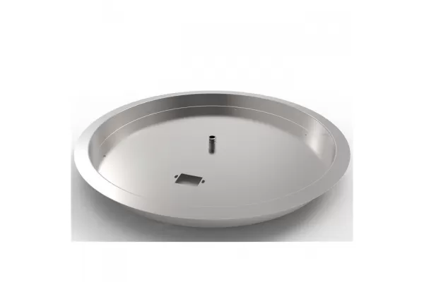 True Flame 24-inch Stainless Steel Round Drop-In Pan, Natural Gas