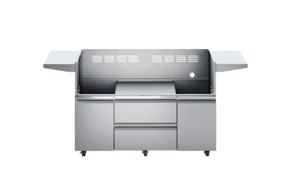 Twin Eagles 54-inch Soft Closing Grill Cart with Storage Drawers and Door