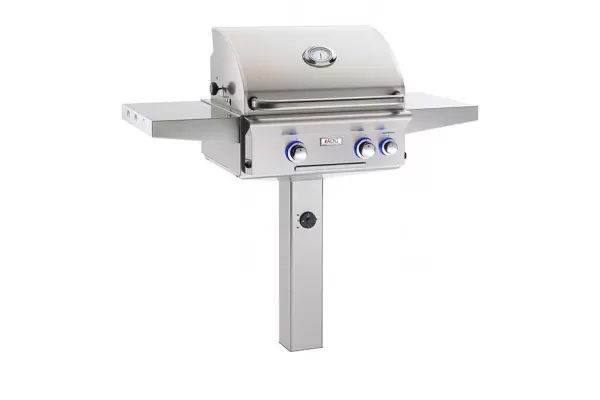 AOG 24-inch L Series In-Ground Post Grill With Rotisserie Backburner