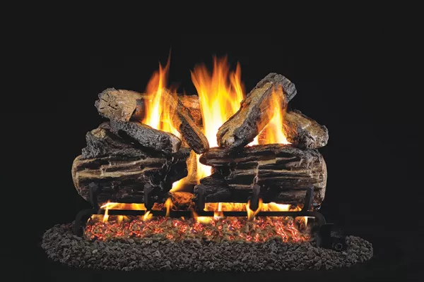 Real Fyre Charred Split Gas Logs Only