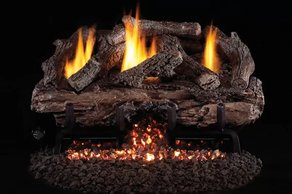 Real Fyre Charred Aged Split Logs Only