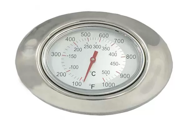 Fire Magic and AOG Analog Thermometer for Echelon, Aurora and Choice Grills with Bezel