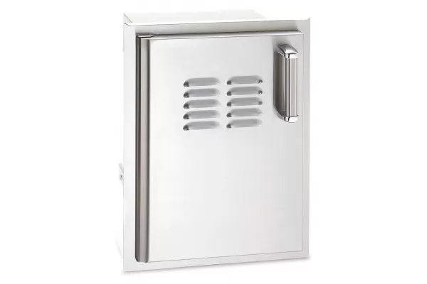 Fire Magic Flush Mounted 20 x 14 Single Access Door With Tank Tray with Louvered Door with Soft Close System, Left Hinge