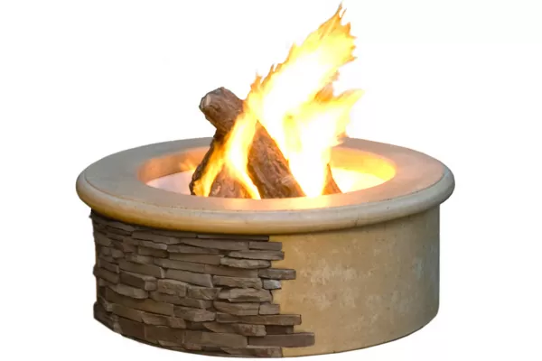 American Fyre Designs Cafe Blanco Contractor's Model Fire Pit