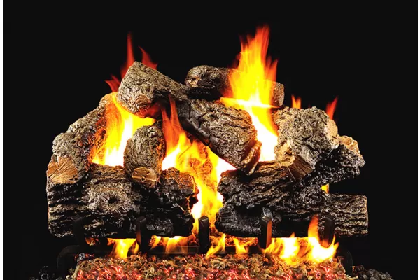 Real Fyre Charred Royal English Oak See-Thru Logs Only