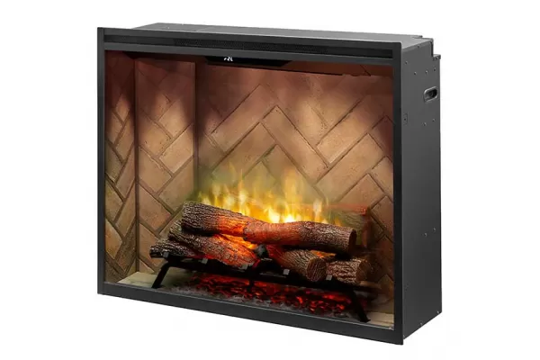 Dimplex Revillusion 36-inch Portrait Built-in Firebox with Glass Pane and Plug Kit (RBF36PG)