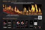 Modern Flames 100-inch Orion Slim Virtual Electric Fireplace