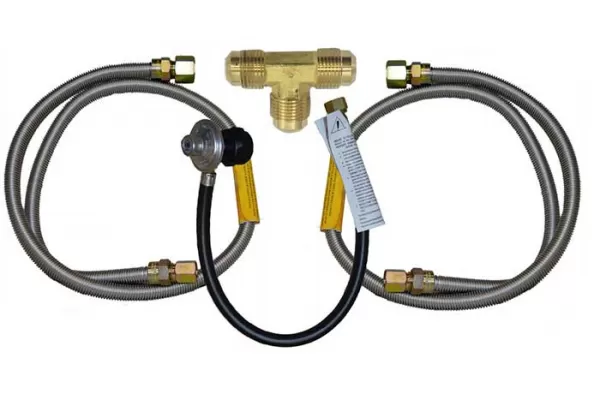 Fire Magic Built-In Grill and Side Burner Connector Package, Propane Gas