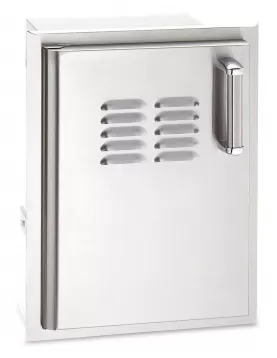 Fire Magic Flush Mounted 20 x 14 Single Access Door With Tank Tray with Louvered Door with Soft Close System, Left Hinge