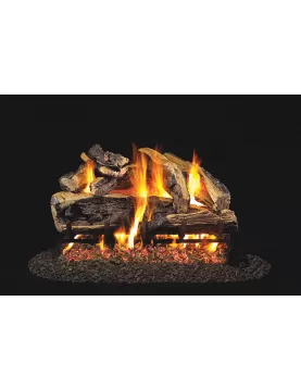 Real Fyre Charred Rugged Split Oak Logs Only