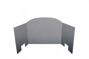 Real Fyre Three-Panel Traditional Fyreback Satin Stainless