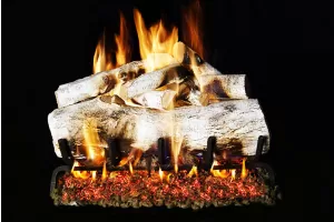 Real Fyre Mountain Birch See-Thru Gas Logs Only