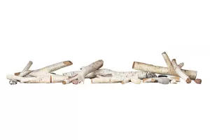 Napoleon Birch Log Set with Rocks for 42&quot; Electric Fireplaces