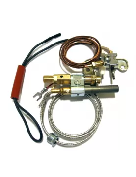 Real Fyre Oxygen Depletion Sensor and Pilot Assembly Compatible for Vent Free Burners w/ 12 Valve, Natural Gas