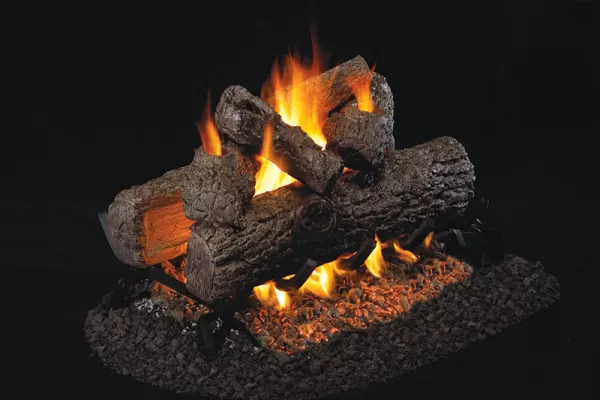 Real Fyre Golden Oak See-Thru Listed Log Set
