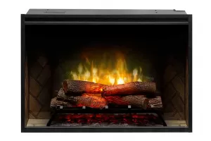 Dimplex Revillusion 36-inch Built-In Firebox with Glass Pane and Plug Kit (RBF36G)