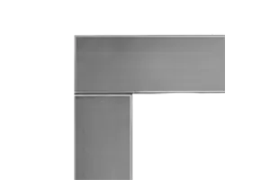 Napoleon CLEARion Elite 50 See-Thru Electric Fireplace Stainless Steel Surrounds to Accommodate 2&quot; X 4&quot; Wall Installation [SPECIAL ORDER]