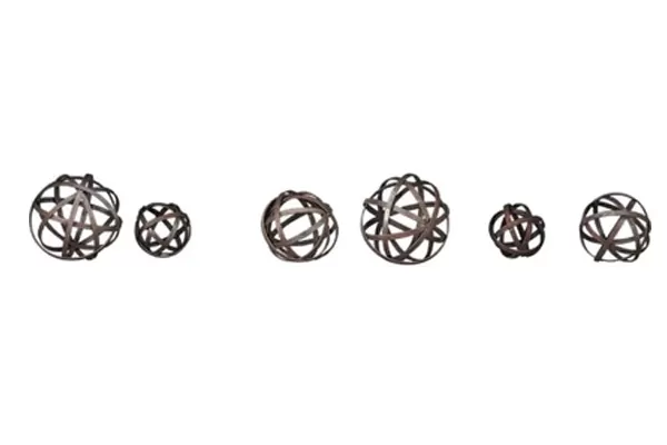 Napoleon Wrought Iron Globes, Naturally Rusted (LG)