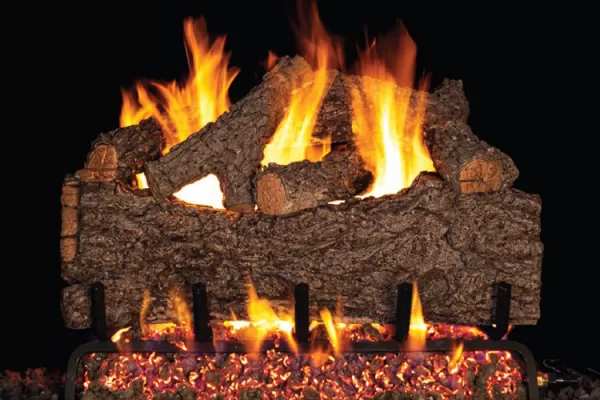 Real Fyre Chestnut Oak Logs Compatible with G46 Series Burner