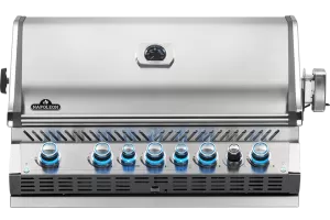 Napoleon Prestige PRO 665 Built-In Gas Grill with Infrared Rear Burner, Stainless Steel