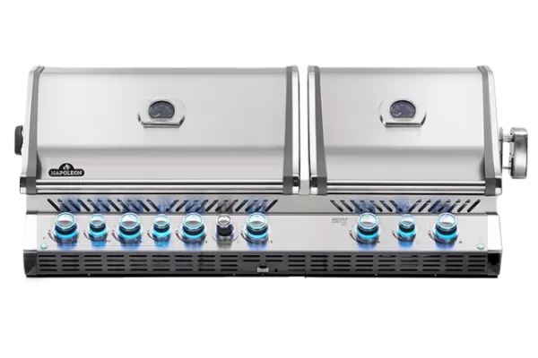 Napoleon Prestige PRO 825 Built-In Gas Grill with Infrared Bottom and Rear Burner, Stainless Steel