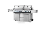 Napoleon Prestige Pro 825 Stainless Steel Gas Grill with Power Side Burner, Infrared Rear and Bottom Burners
