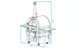 Pinnacolo Ibrido Hybrid Wood And Gas Outdoor Pizza Oven