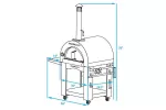 Pinnacolo Premio Wood Fired Outdoor Pizza Oven With Accessories