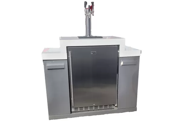 Mont Alpi 3 Tap Kegerator with Outdoor Refrigerator