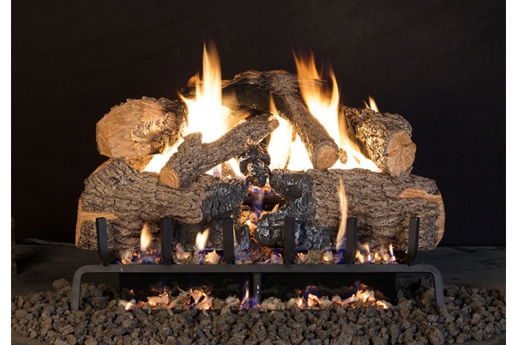 Real Fyre Charred Angel Oak ANSI Log Set | Grill and Patio