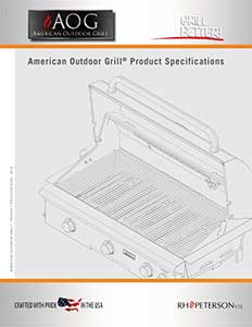 American Outdoor Grill Specifications