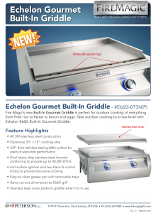 Built-in Griddle